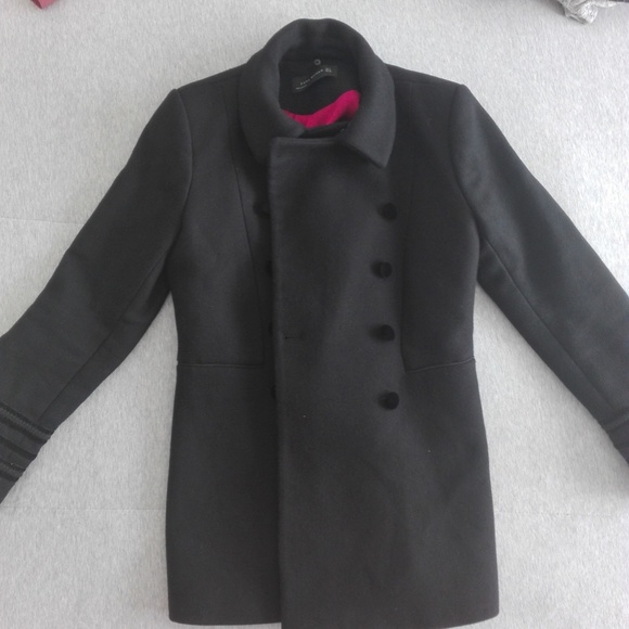 Double breasted Zara fall wool coat M - Picture 3 of 10